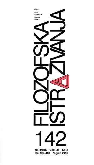 Filozofska istraživanja 142/2016