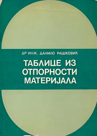 Tablice iz otpornosti materijala (ćir.)