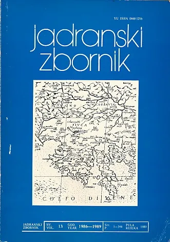 Jadranski zbornik 13/1986-1989