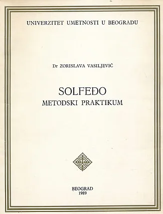 Solfeđo: Metodski praktikum