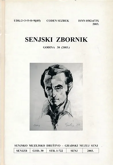 Senjski zbornik, godina 30/2003