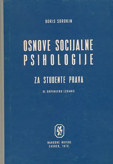 Osnove socijalne psihologije za studente prava