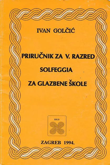 Priručnik za V. razred solfeggia za glazbene