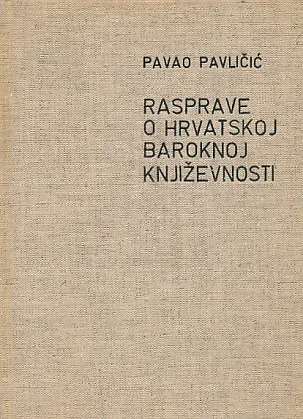 Rasprave o hrvatskoj baroknoj književnosti