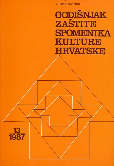 Godišnjak zaštite spomenika kulture 13/1987