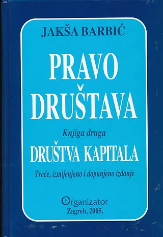Pravo društava, knjiga II. Društva kapitala