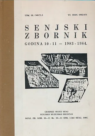 Senjski zbornik god. X-XI/1983-1984.