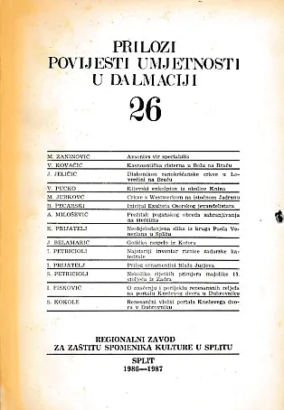 Prilozi povijesti umjetnosti u Dalmaciji 26