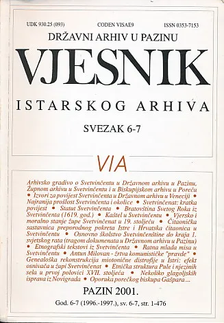 Vjesnik istarskog arhiva sv. 6-7