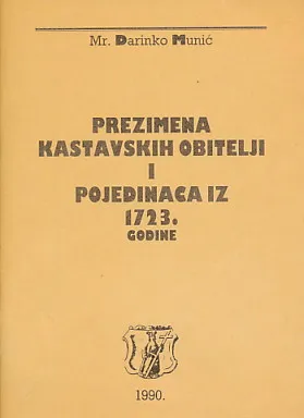 Prezimena kastavskih obitelji i pojedinaca iz 1723. godine