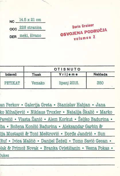 Osvojena područja - volumen 2