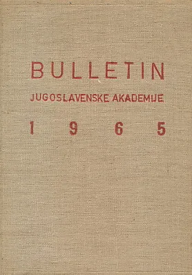 Bulletin JAZU 1965