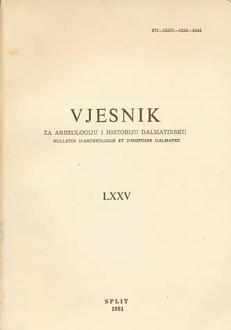 Vjesnik za arheologiju i historiju dalmatinsku LXXV