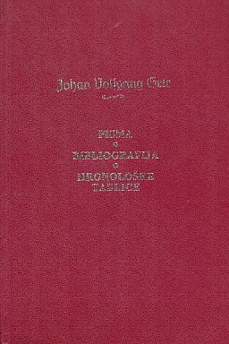 Pisma, Bibliografija, Hronološke tablice