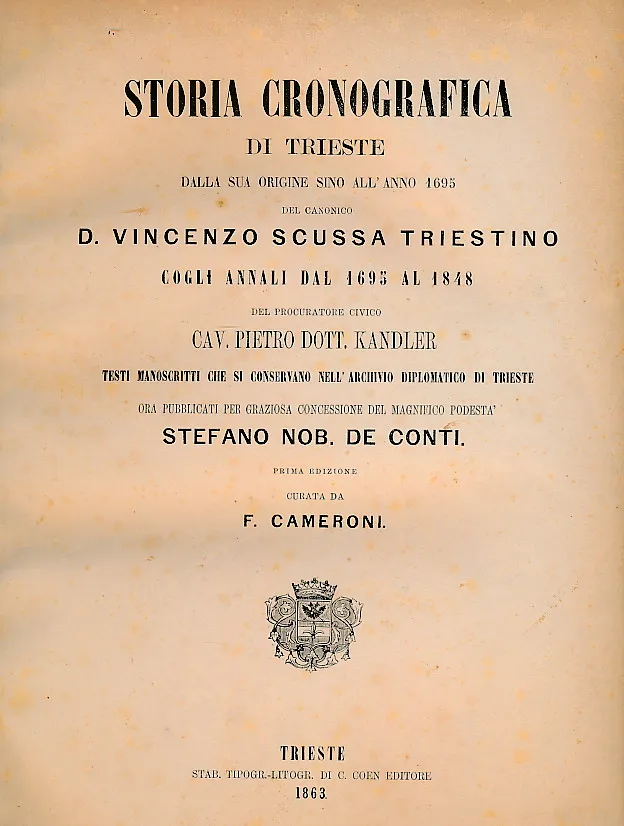 Storia Cronografica di Trieste dalla sua origine