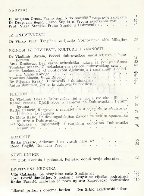 Dubrovački horizonti 5/1970.