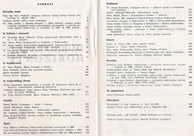 Dubrovački horizonti 31/1991.