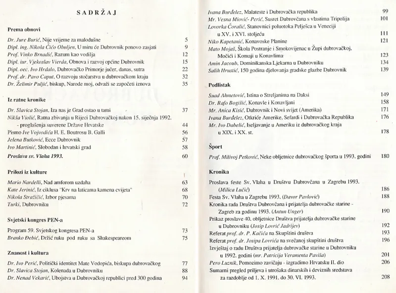 Dubrovački horizonti 33/1993.