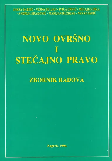 Novo ovršno i stečajno pravo