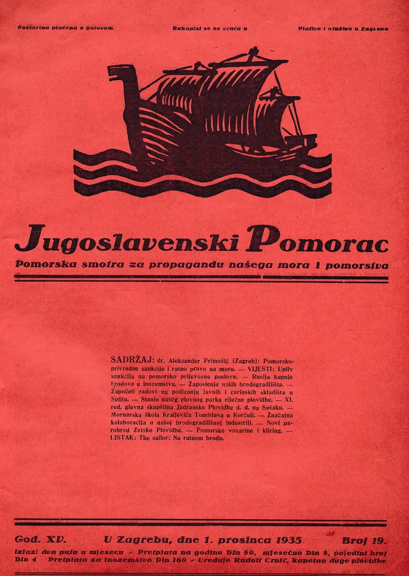 Jugoslavenski pomorac 19/1935