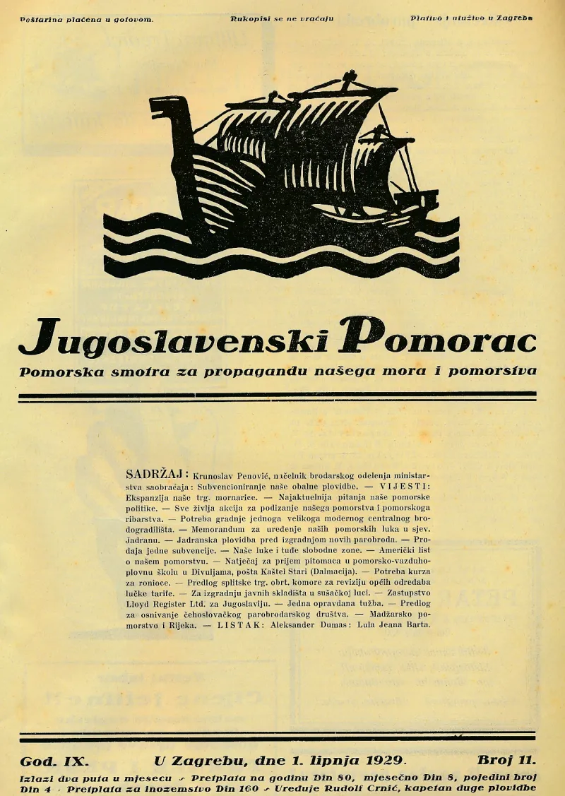 Jugoslavenski pomorac 11/1929