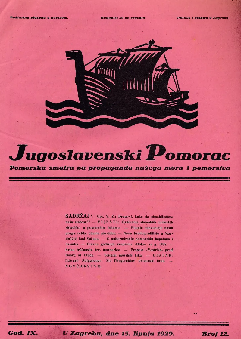 Jugoslavenski pomorac 12/1929