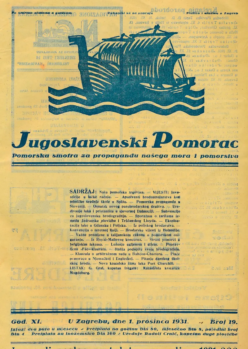 Jugoslavenski pomorac 19/1931