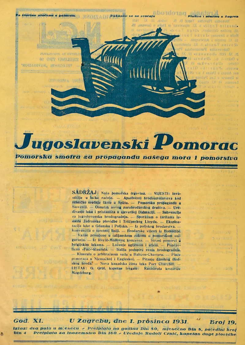 Jugoslavenski pomorac 19/1931