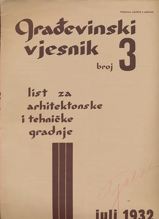 Građevinski vjesnik 3/1932
