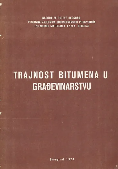 Trajnost bitumena u građevinarstvu