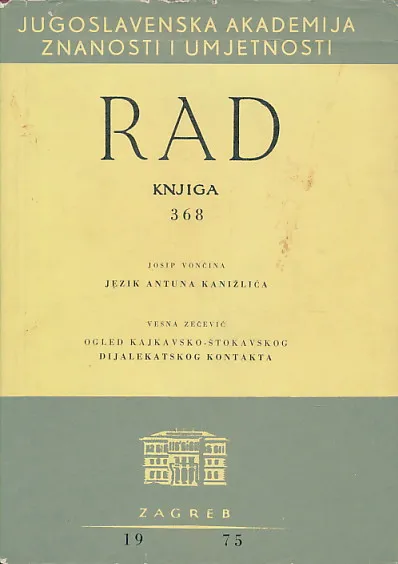Rad JAZU Knjiga 368/1975