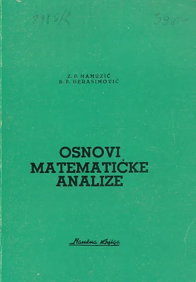 Osnovi matematičke analize