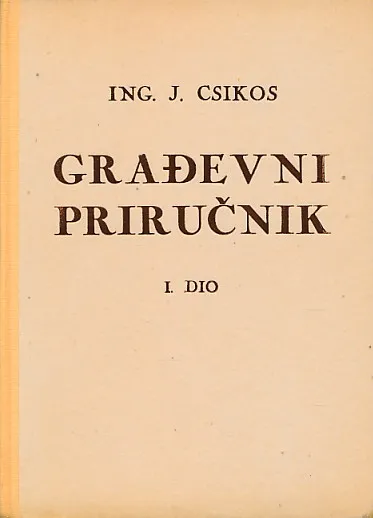 Građevni priručnik I. dio