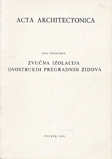 Zvučna izolacija dvostropnih pregradnih zidova