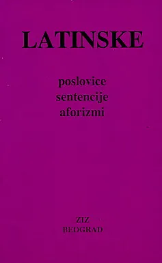 Latinske poslovice, sentencije