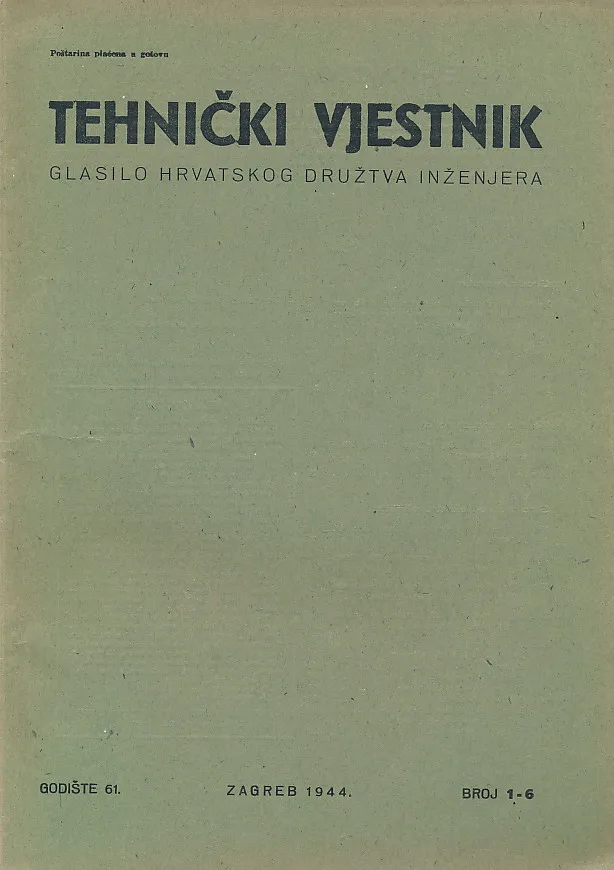 Tehnički vjestnik 1-6/1944.