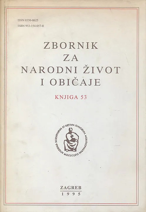 Zbornik za narodni život i običaje, knjiga 53/1995