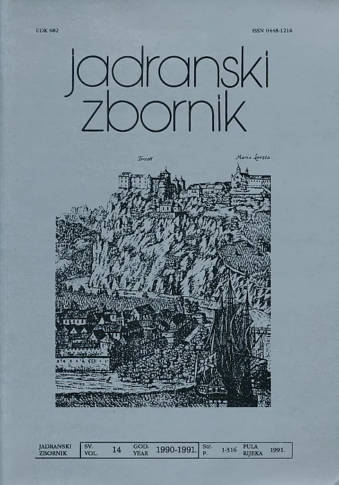 Jadranski zbornik 14/1990-1991