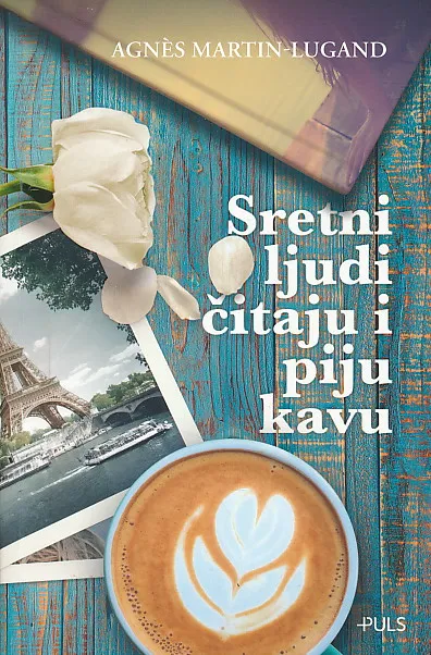 Sretni ljudi čitaju i piju kavu