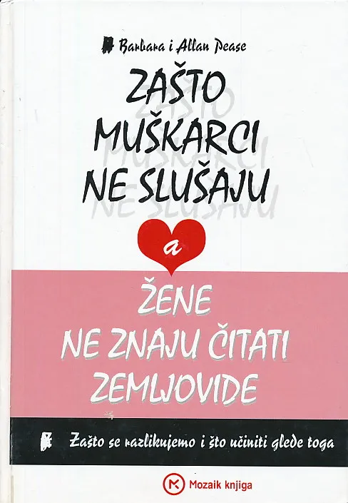 Zašto muškarci ne slušaju, a žene ne znaju čitati zemljovide