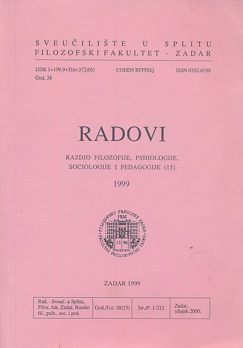 Radovi, god.38 (15) 1999