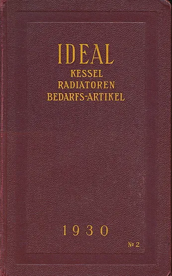 Ideal Kessel Radiatoren Bedarfs-Artikel 1930 No. 2.