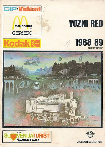 JŽ Vozni red 1988/89