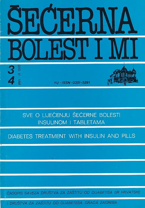 Šećerna bolest i mi 3-4/1988
