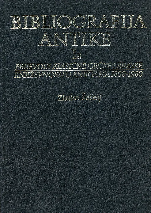 Bibliografija antike Ia