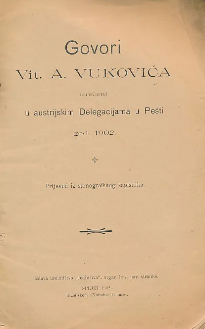 Govori viteza Ante Vukovića