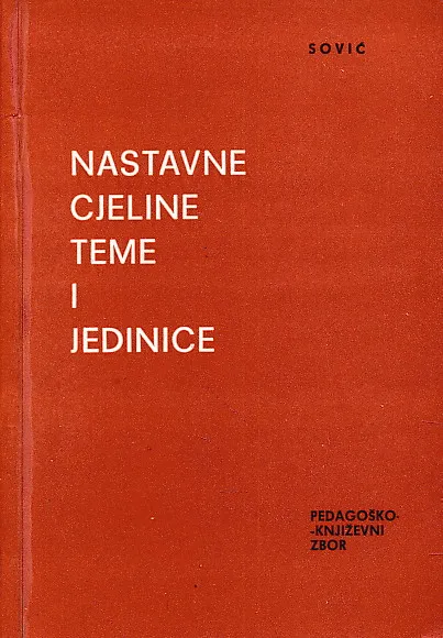 Nastavne cjeline, teme i jedinice