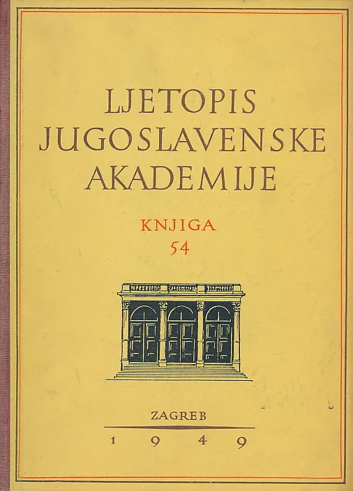 Ljetopis JAZU za god. 1945, knjiga 54