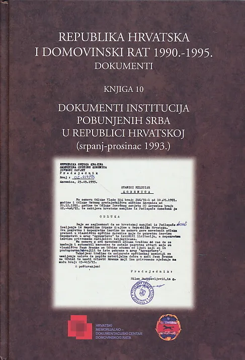 Republika Hrvatska i Domovinski rat, knjiga 10