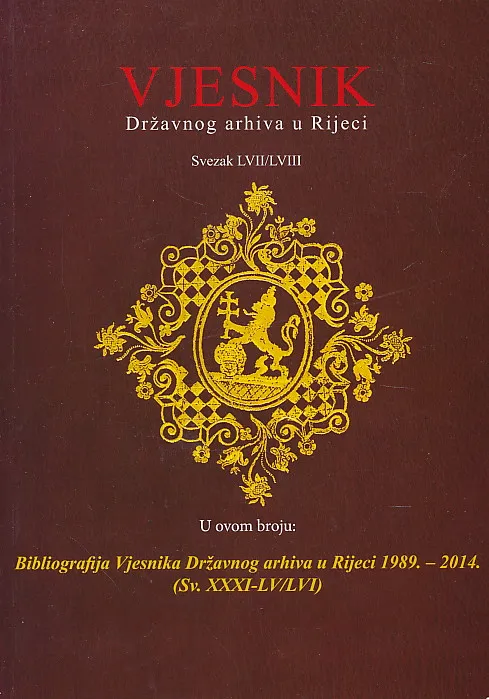 Vjesnik Državnog arhiva u Rijeci LVII-LVIII